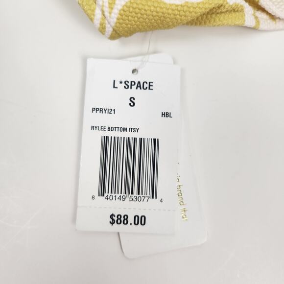 L*Space Rylee Bikini Bottom Itsy Cut in Havana Blooms Green Size Small NWT - Picture 5 of 6